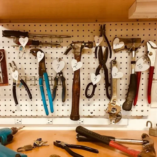 Metal Tool Rack